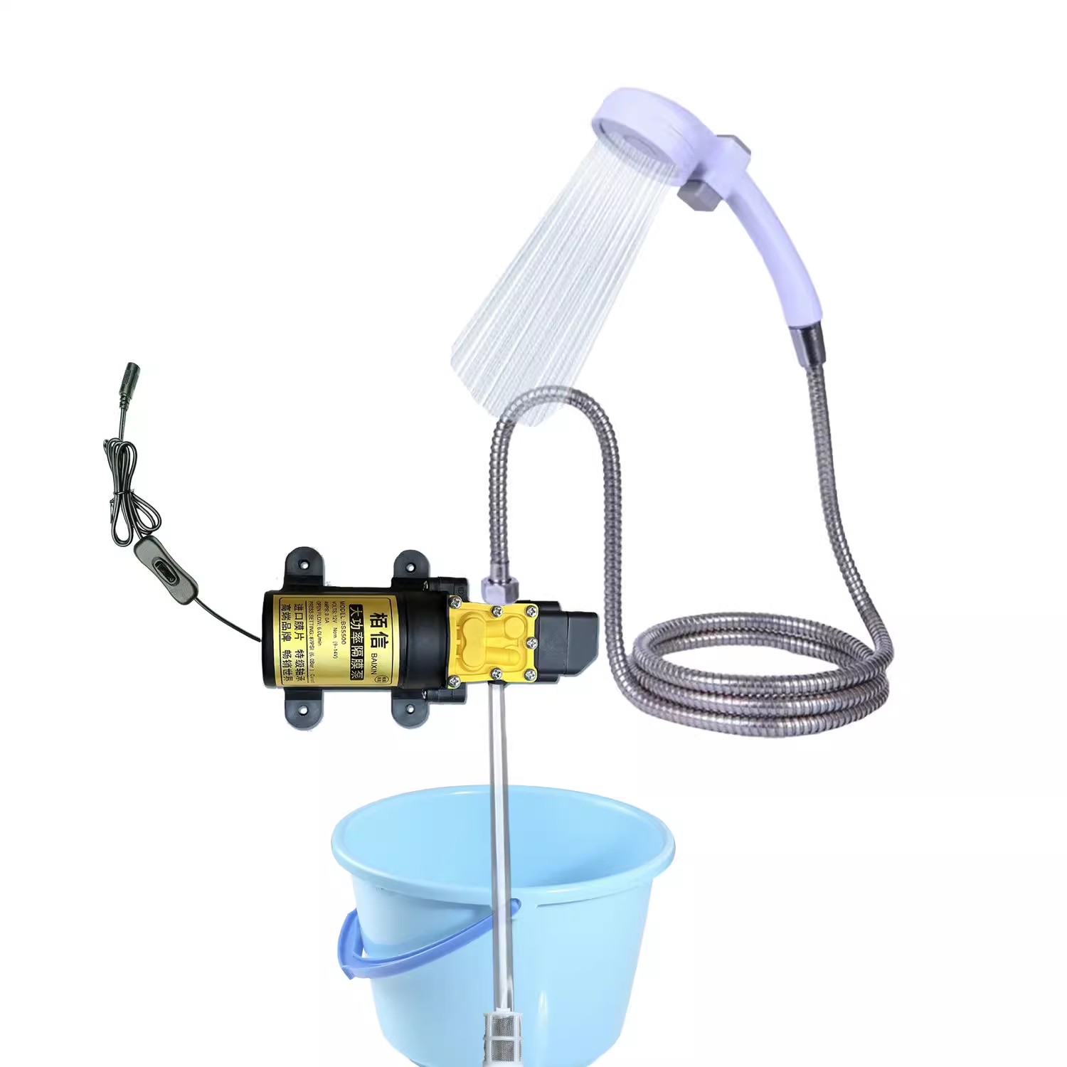 Outdoor Power Washer - 12V otomotiv veya ev kendinden emişli