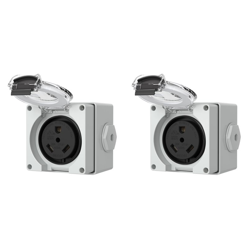 Outdoor Power Receptacle - 2X 30Amp Güç Çıkış Kutusu, 125Volt