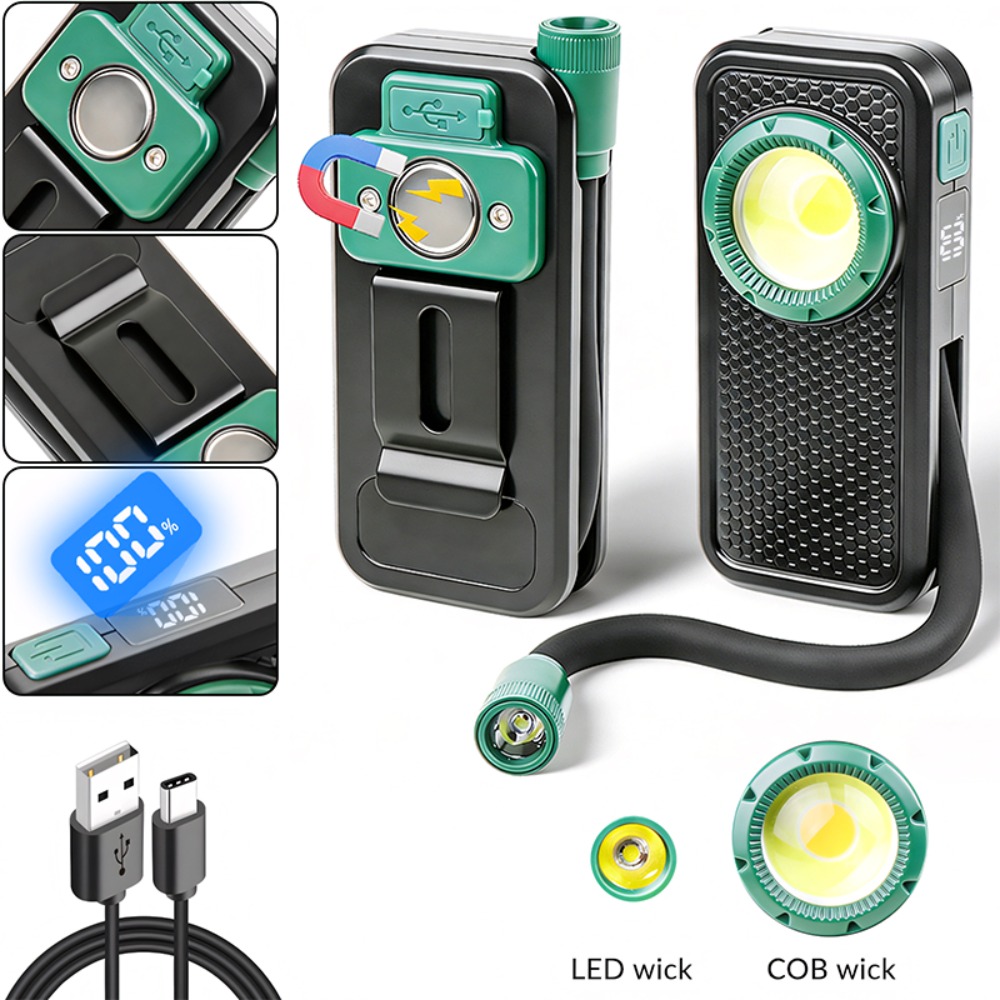 Outdoor Power Supply - Yeni Manyetik Çalışma Lambası, Kalem Klipsi,