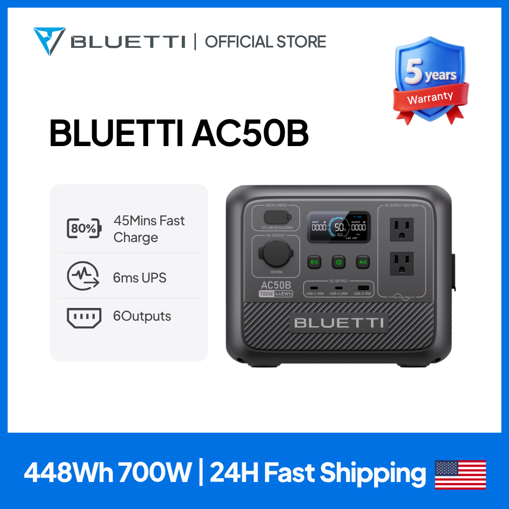 Outdoor Power Inverter - BLUETTI AC50B Taşınabilir Güç İstasyonu 700W