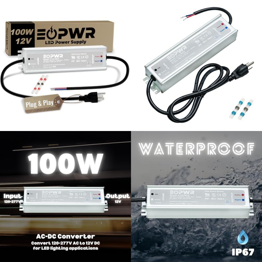 Outdoor Power Supply - LED Sürücü Su Geçirmez IP67 Güç