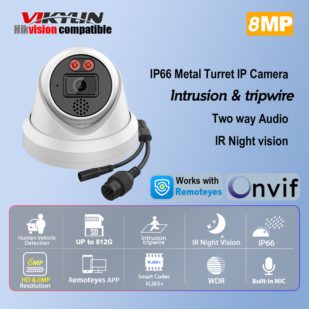 Outdoor Power G Motion - Vikylin 8MP IR Gece Görüşlü IP