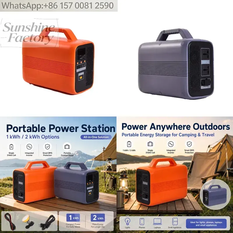 Ups Power Supply Outdoor - 1000Wh 500W Saf Sinüs Dalgası Taşınabilir