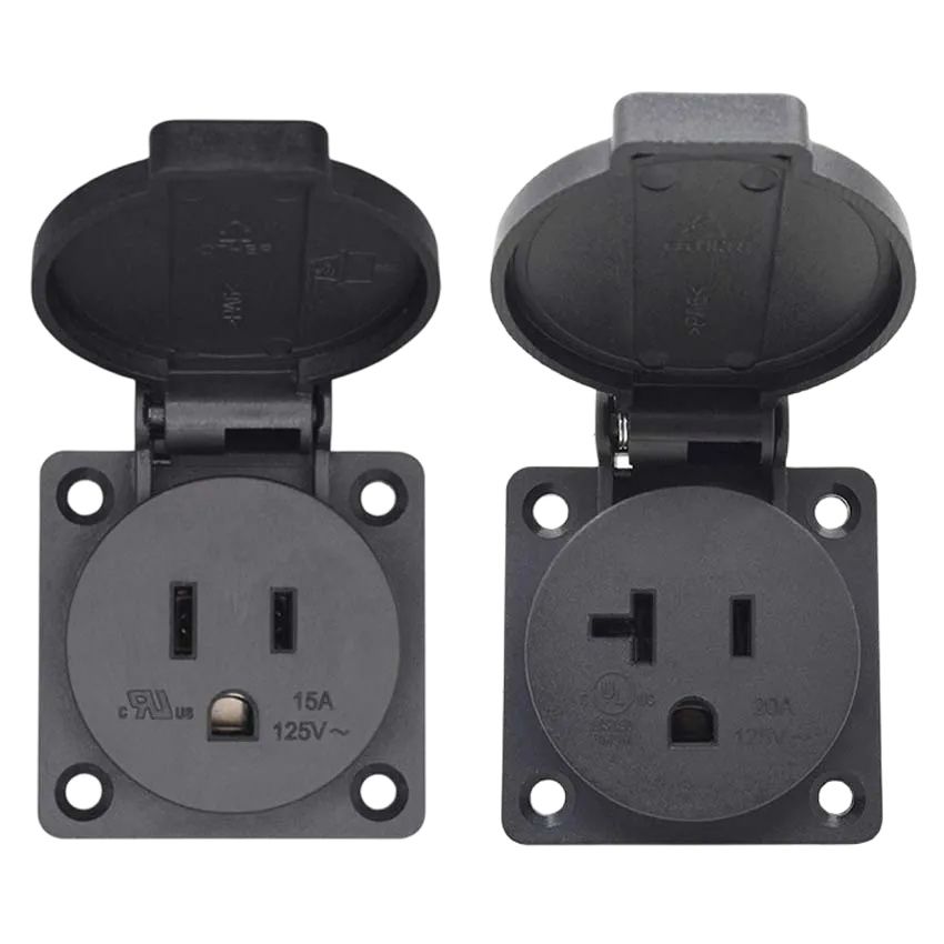 Outdoor Power Receptacle - 1 adet evrensel 15A 20A amerika
