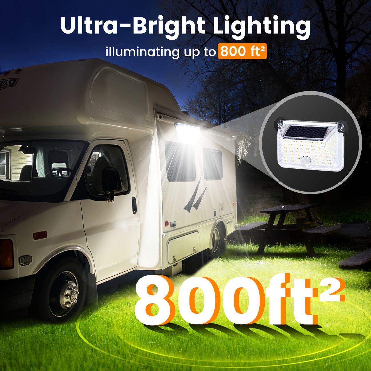 Outdoor Power G Motion - Manyetik Römork Güneş Lambası, Güçlü Mıknatıslı