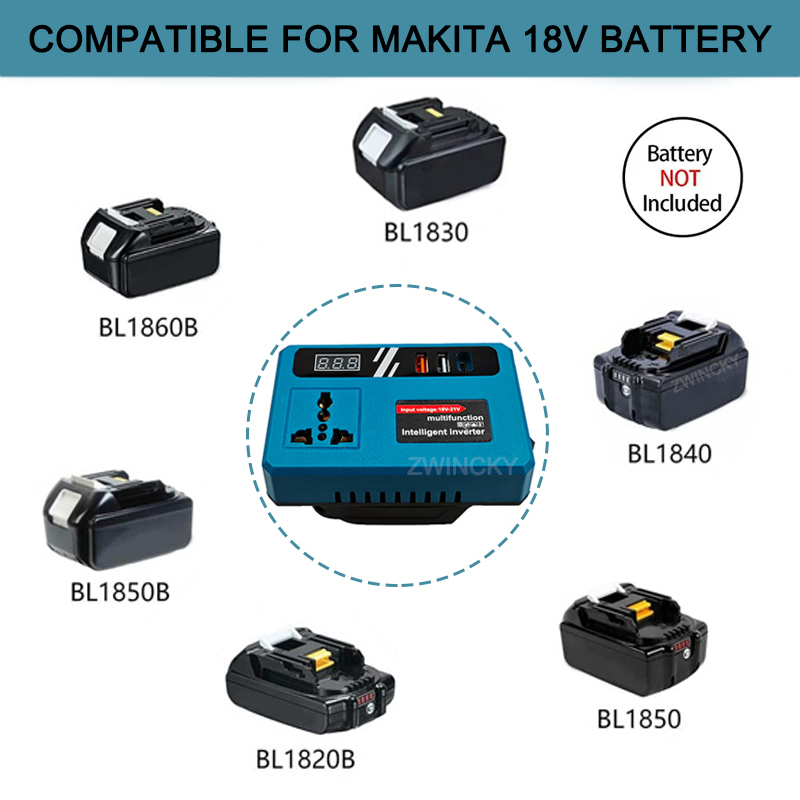 Güç çevirici DC 18V ila 220V i - Outdoor Power Inverter incelemesi ve fiyatı