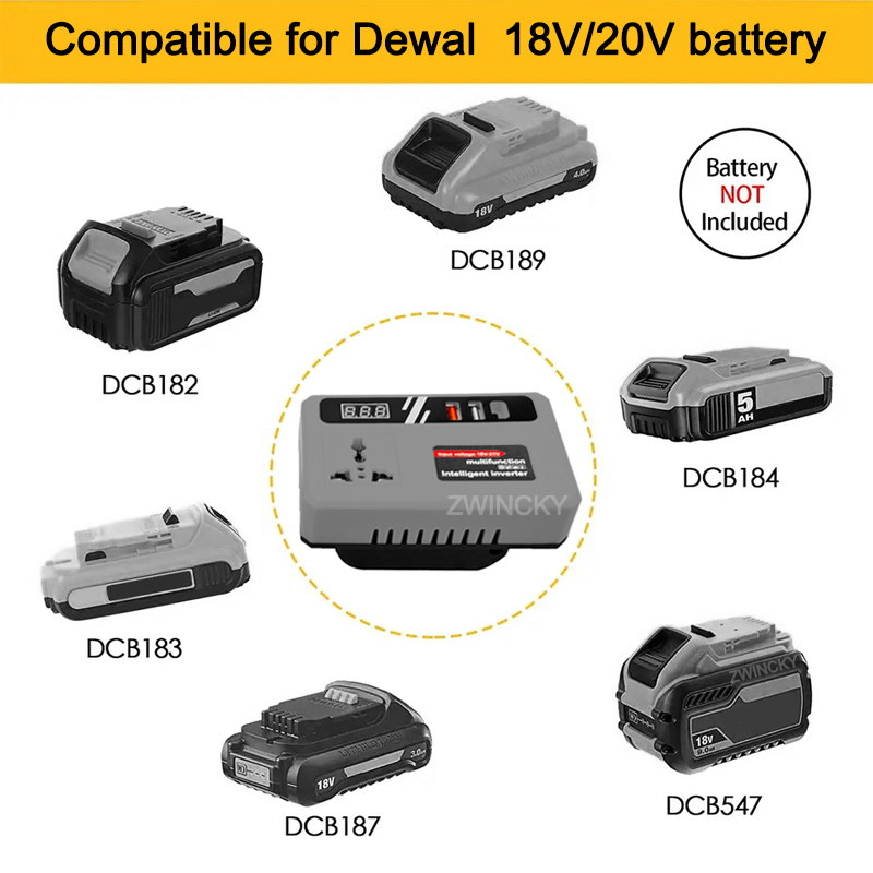 Güç çevirici DC 18V ila 220V i - Outdoor Power Inverter incelemesi ve fiyatı