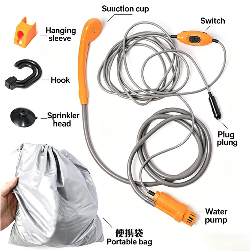 Taşınabilir 12V 24V Araba Duşu - Outdoor Power Washer incelemesi ve fiyatı