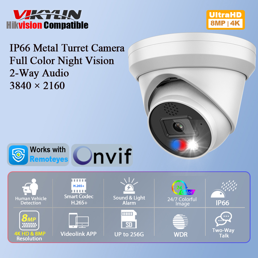 Vikylin 4K 8MP Alarm Tam Renkl - Outdoor Power G Motion incelemesi ve fiyatı