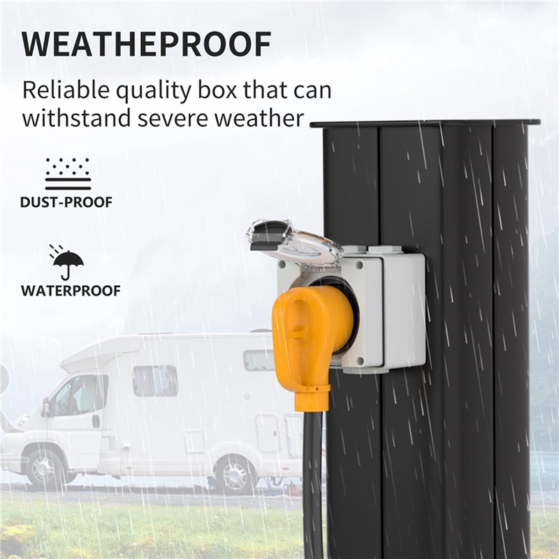 2X 30Amp Güç Çıkış Kutusu, 125 - Outdoor Power Receptacle incelemesi ve fiyatı