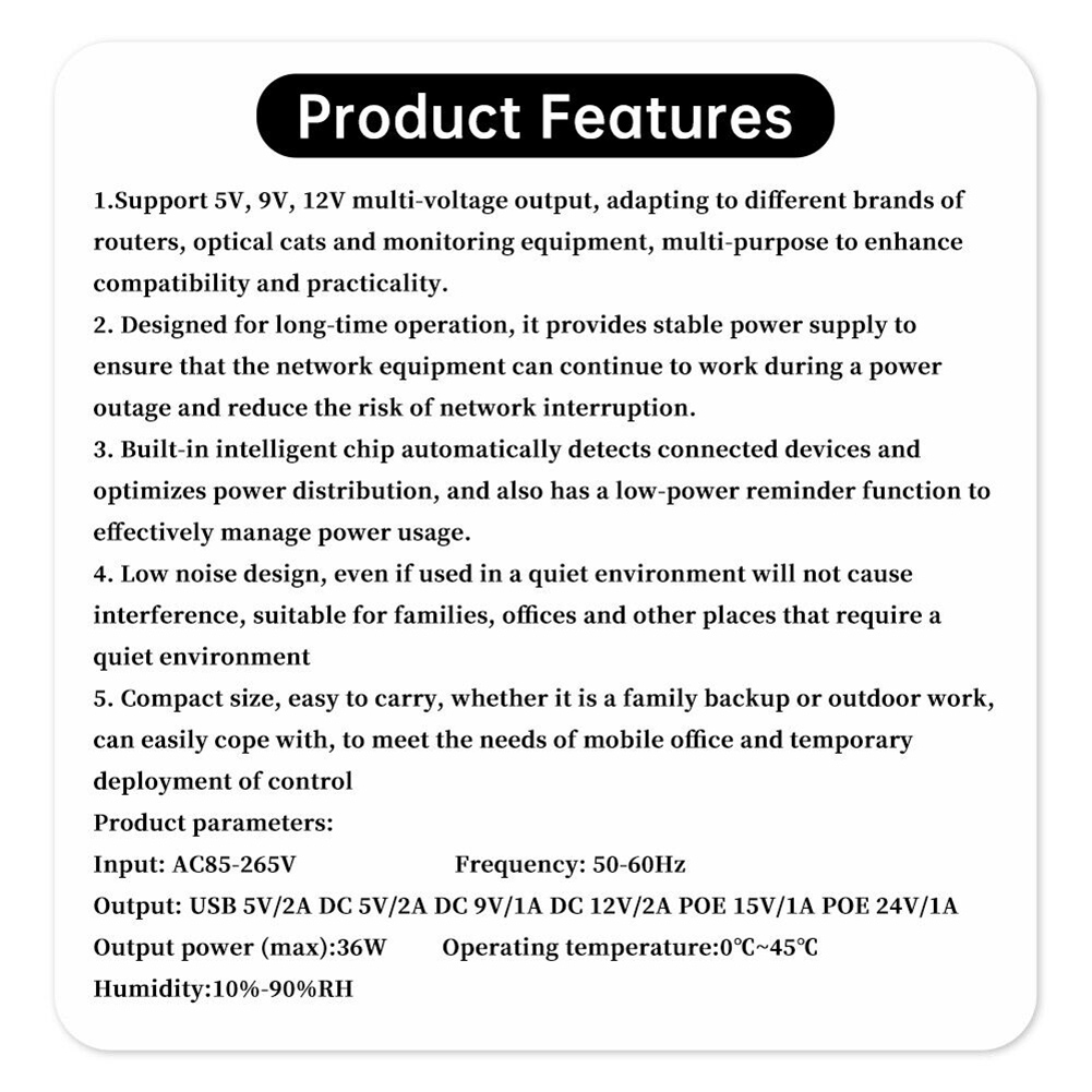 1018L 5V 9V 12V Yedek DC UPS K - Ups Power Supply Outdoor incelemesi ve fiyatı