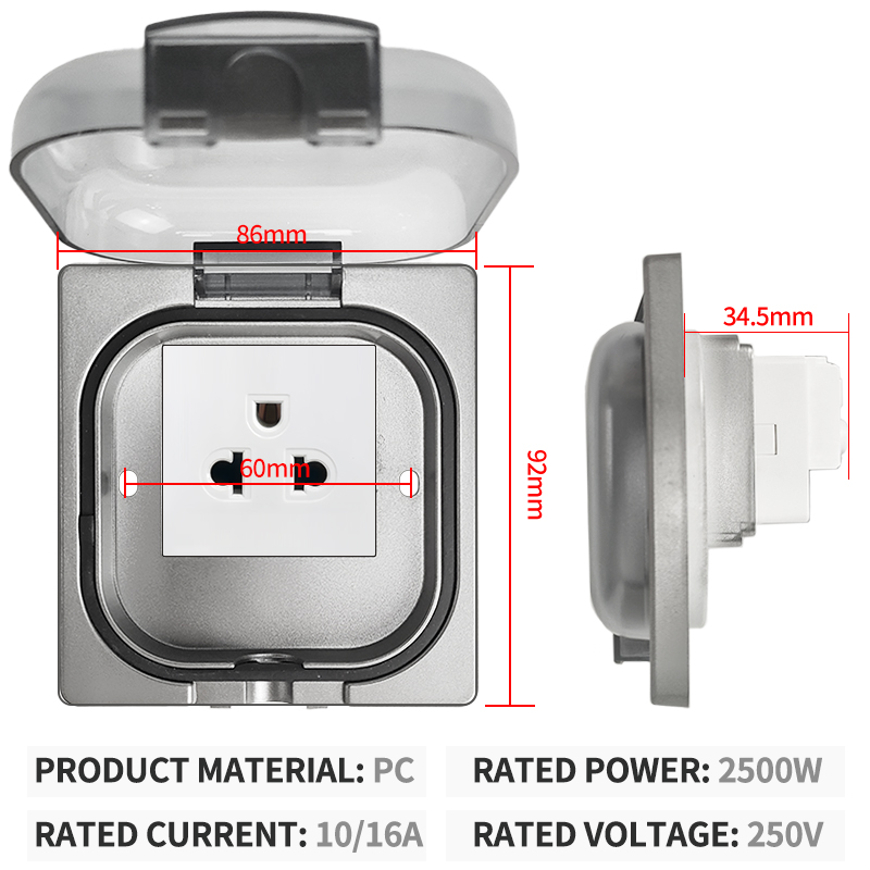 IP65 Su Geçirmez Dış Mekan Pri - Outdoor Power Receptacle incelemesi ve fiyatı