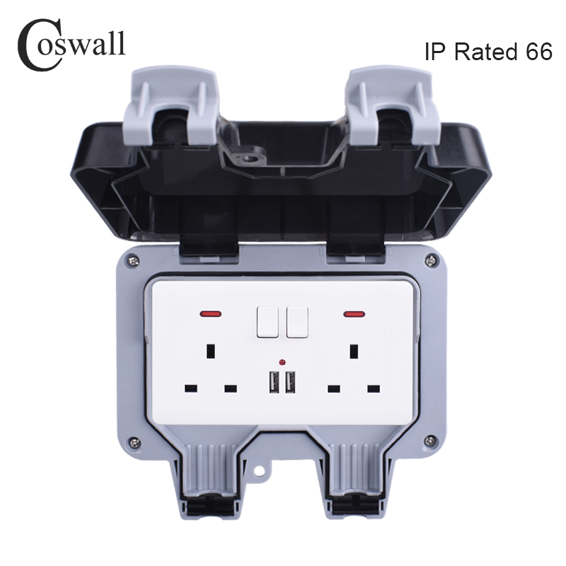 Coswall IP66 hava koşullarına  - Outdoor Power Outlet Box incelemesi ve fiyatı