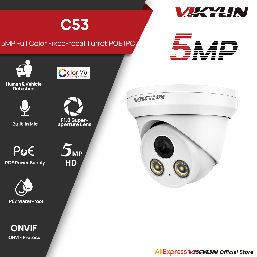 VIKYLIN 5MP Tam Renkli IP Kame - Outdoor Power G Motion incelemesi ve fiyatı
