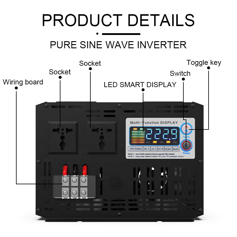 5000W Şebeke Dışı Hibrit Güneş - Outdoor Power Inverter incelemesi ve fiyatı