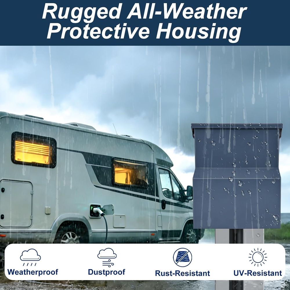 Kesiciye Sahip RV Elektrik Pan - Outdoor Power Receptacle incelemesi ve fiyatı