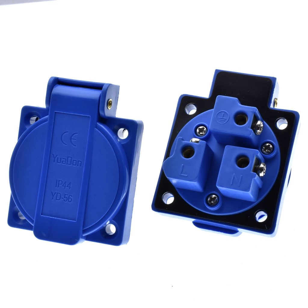 1 adet İngiltere Siyah Mavi 13 - Outdoor Power Receptacle incelemesi ve fiyatı