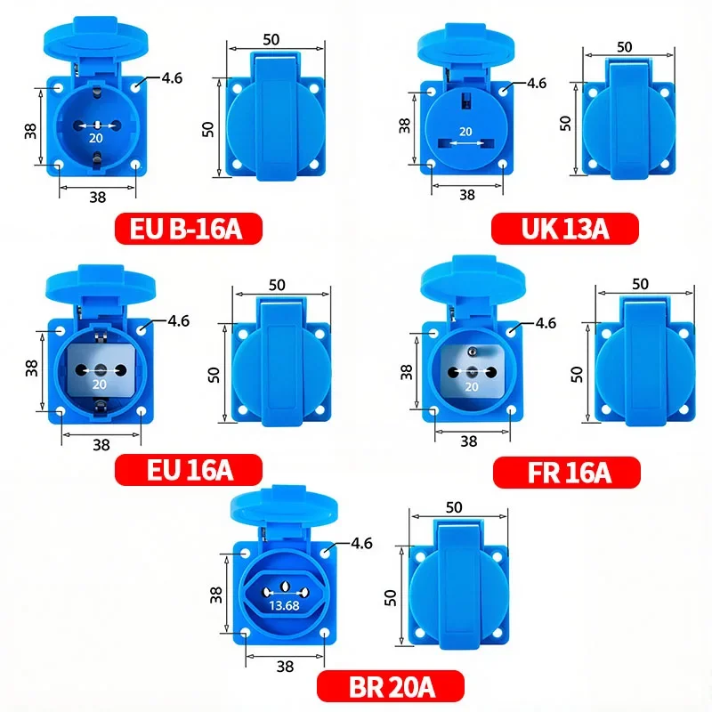 IP54 16A Su Geçirmez Endüstriy - Outdoor Power Outlet Box incelemesi ve fiyatı