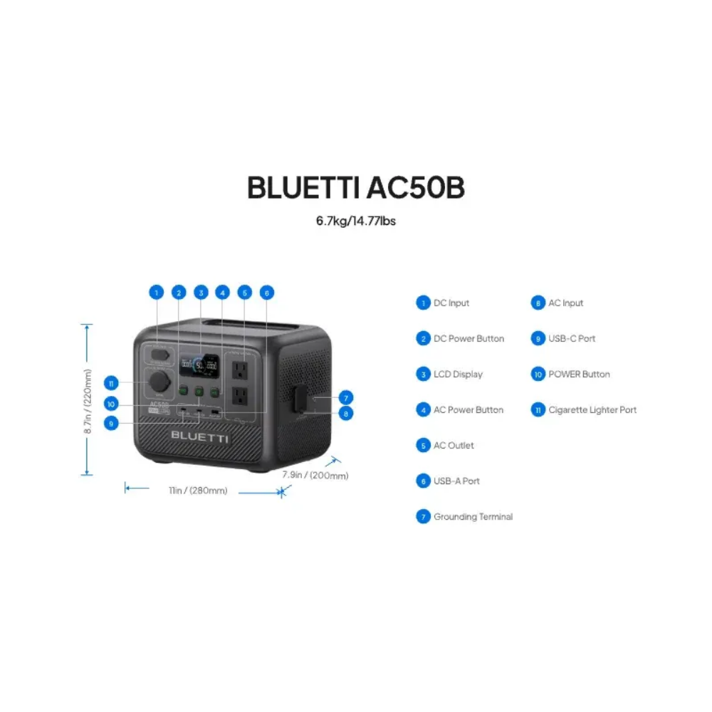 BLUETTI AC50B Taşınabilir Güç  - Outdoor Power Inverter incelemesi ve fiyatı