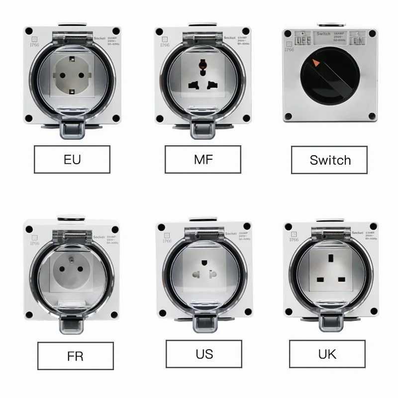 IP66 su geçirmez güç prizi Dış - Outdoor Power Receptacle incelemesi ve fiyatı