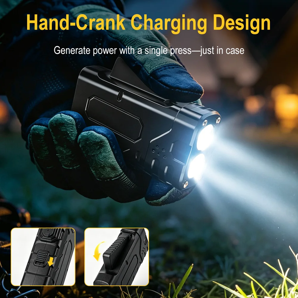 BORUIiT El Kranklı EDC LED Fen - Outdoor Power Supply incelemesi ve fiyatı