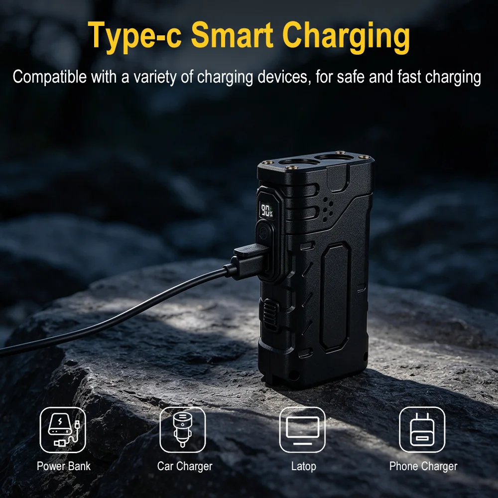 BORUIiT El Kranklı EDC LED Fen - Outdoor Power Supply incelemesi ve fiyatı