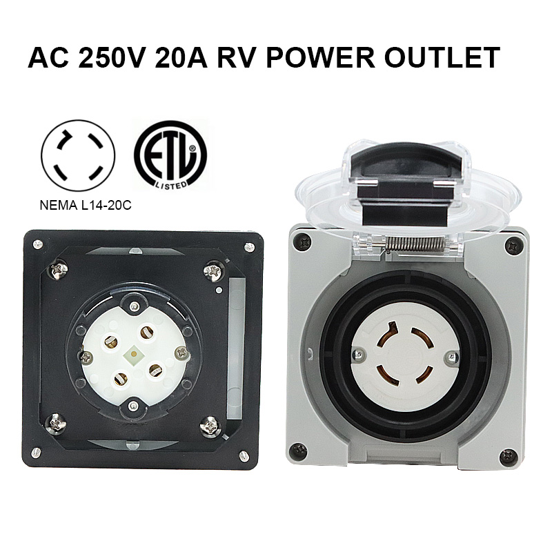 125/250V 20A Jeneratör RV Güç  - Outdoor Power Receptacle incelemesi ve fiyatı