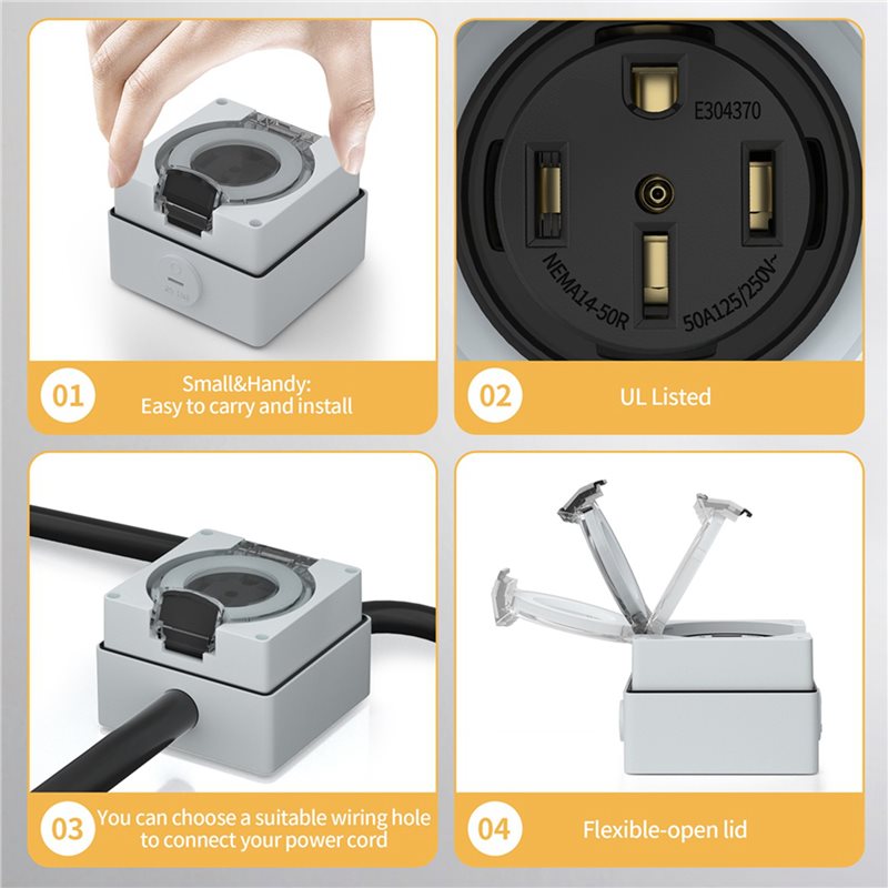 ABZL 6X 50Amp Güç Çıkış Kutusu - Outdoor Power Receptacle incelemesi ve fiyatı