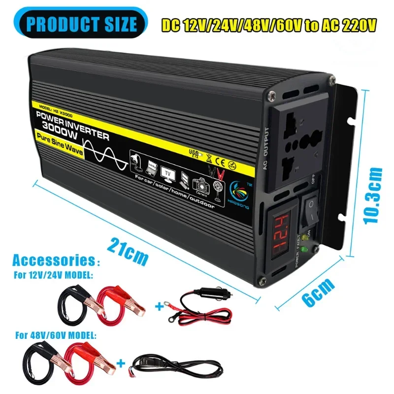 Yeni Saf Sinüs Dalgası Güç İnv - Outdoor Power Inverter incelemesi ve fiyatı