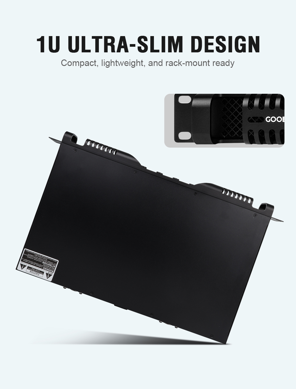 Gooermi DE2300 1U 4 Kanallı Di - Outdoor Power Amplifier incelemesi ve fiyatı