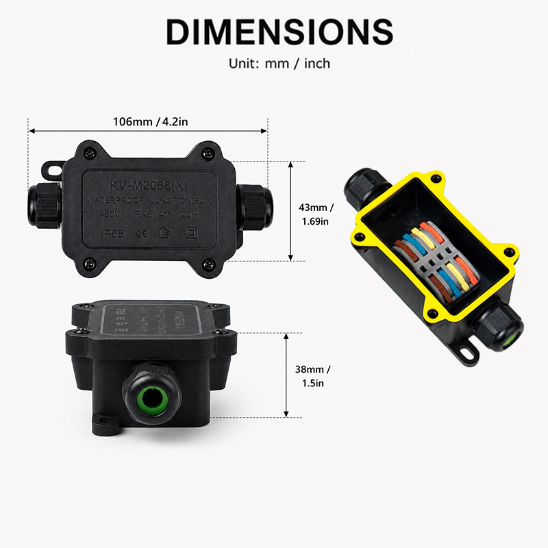 IP68 Su Geçirmez Bağlantı Kutu - Outdoor Power Outlet Box incelemesi ve fiyatı