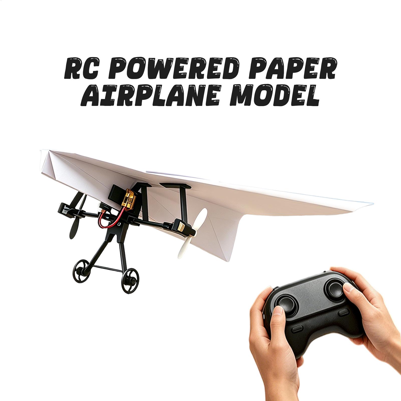 RC Kağıt Uçak Kiti DIY Uçak Oy - Outdoor Power Kit incelemesi ve fiyatı