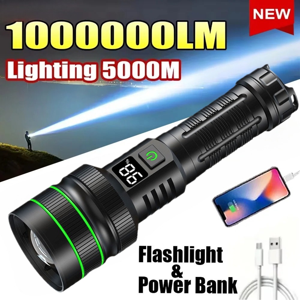 Güçlü LED El Feneri Yakınlaştı - Outdoor Powerbank incelemesi ve fiyatı