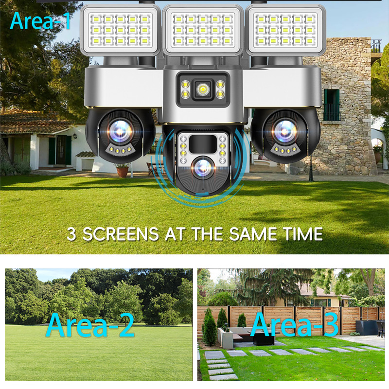 3 Ekranlı 3 Lensli 6MP Solar P - Outdoor Power G Motion incelemesi ve fiyatı