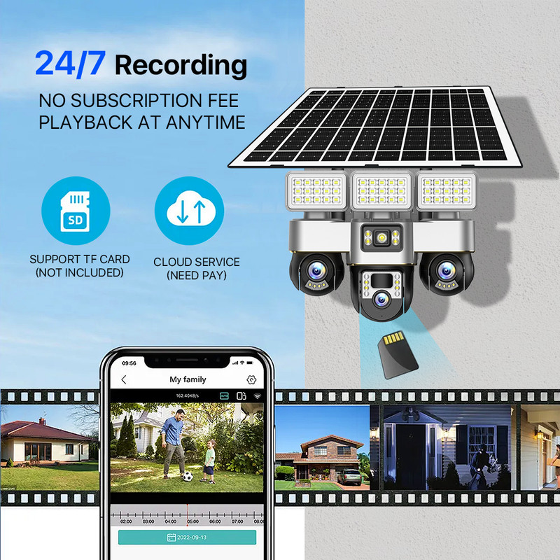3 Ekranlı 3 Lensli 6MP Solar P - Outdoor Power G Motion incelemesi ve fiyatı