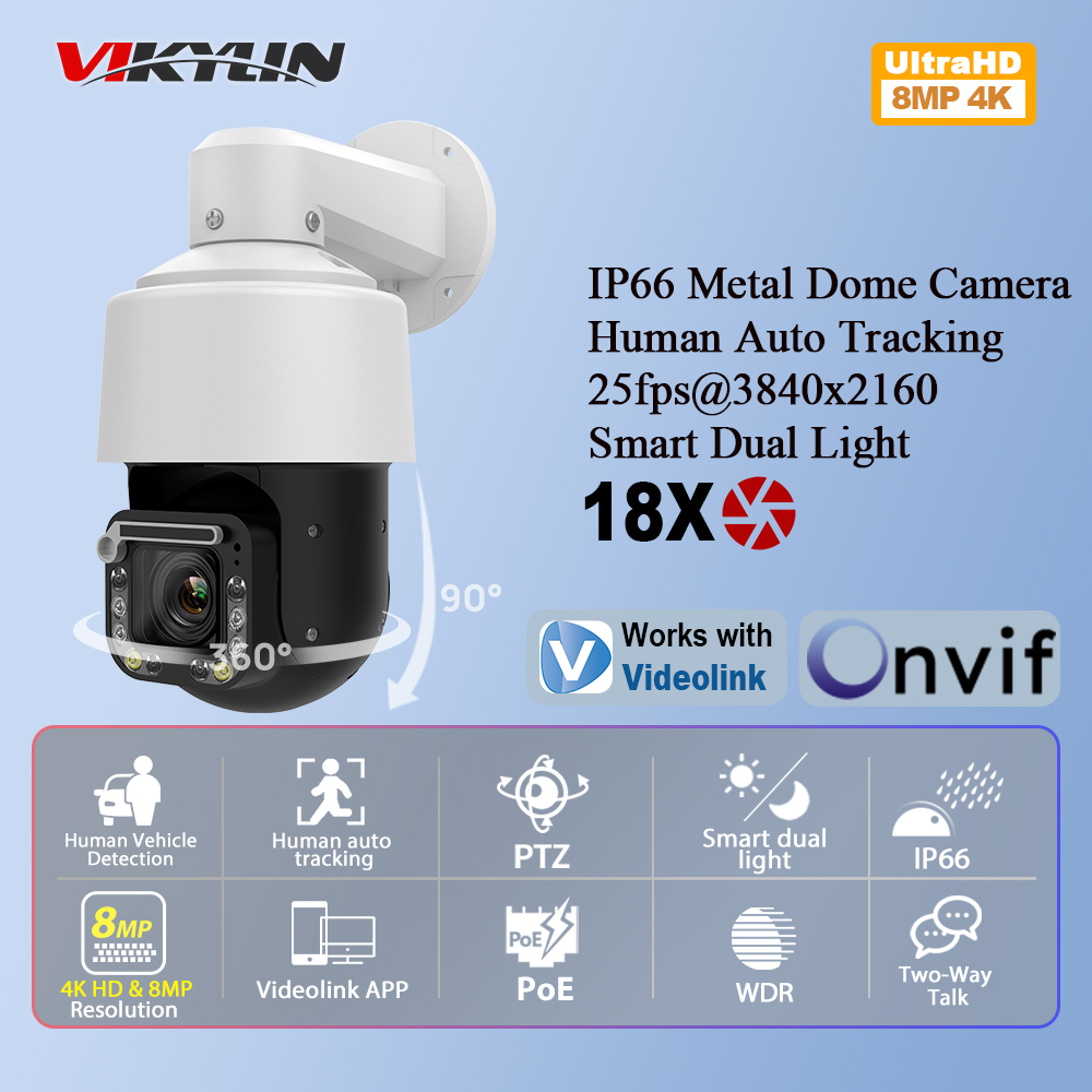 Vikylin 4K 8MP 18X Zoom PTZ IP - Outdoor Power G Motion incelemesi ve fiyatı