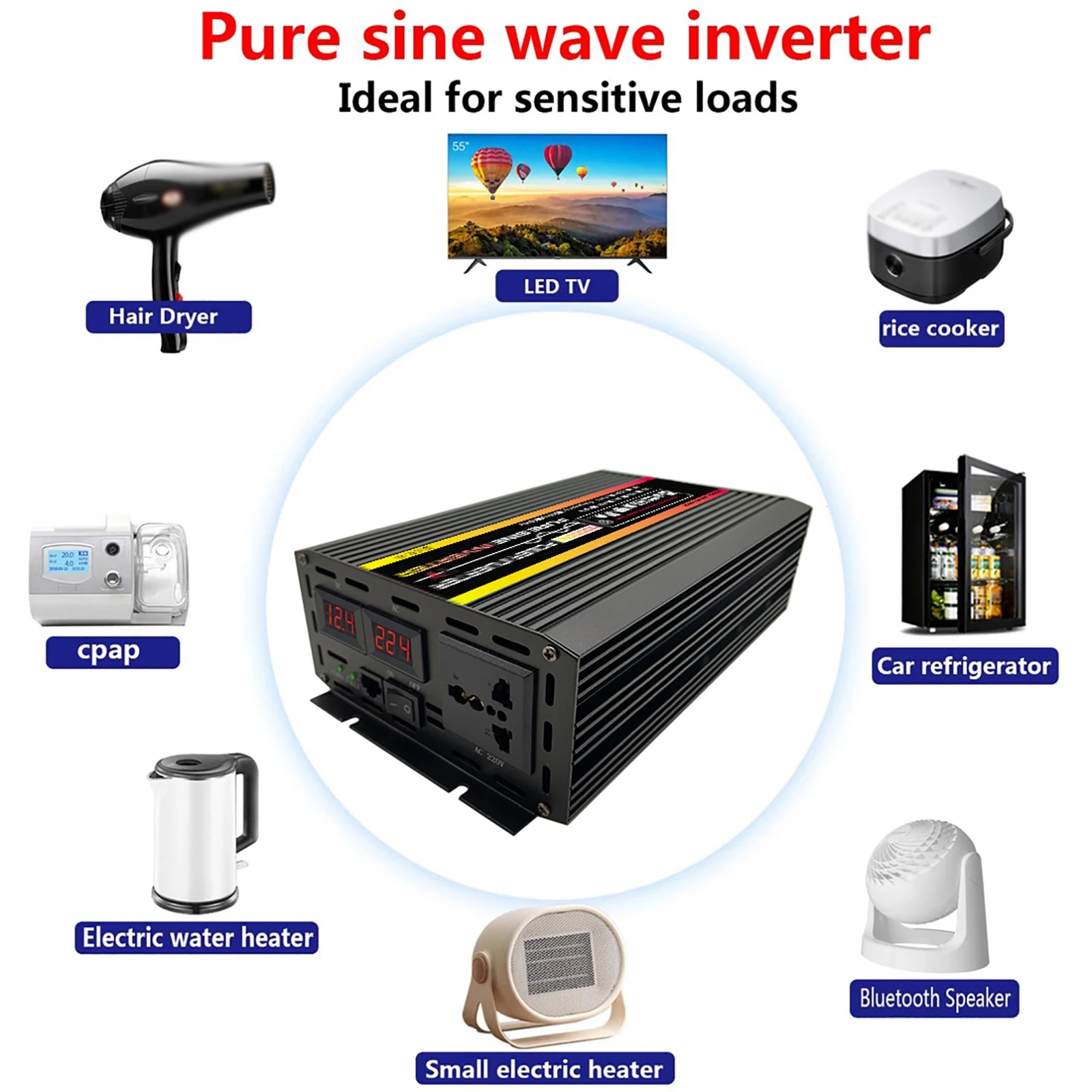 10000/12000W saf sinüs dalga i - Outdoor Power Inverter incelemesi ve fiyatı