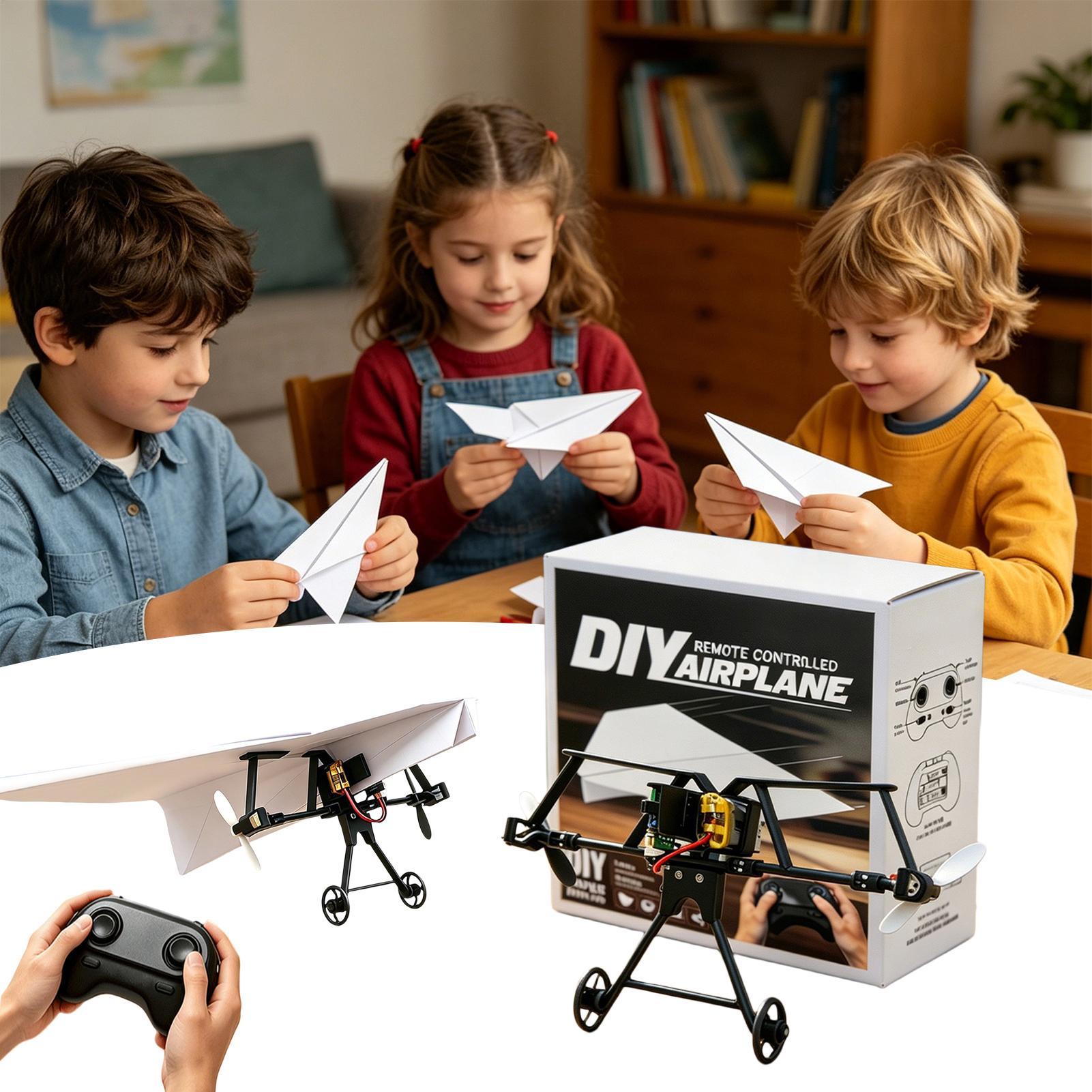 DIY RC Kağıt Uçak Kiti Bahçe U - Outdoor Power Kit incelemesi ve fiyatı